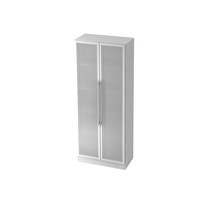 Hammerbacher Schrank Weiß 2004x800x420mm m.Glastüre Produktbild