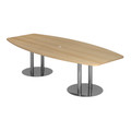 Hammerbacher Konferenztisch 280x130/85 Eiche/Chrom Produktbild