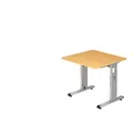 Hammerbacher Schreibtisch Buche 80x80x72 cm Produktbild