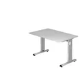 Hammerbacher Schreibtisch grau 120x80x72 cm Produktbild