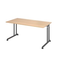 Produktbild von Hammerbacher - Schreibtisch C-Fuß 1600 x 800mm Eiche