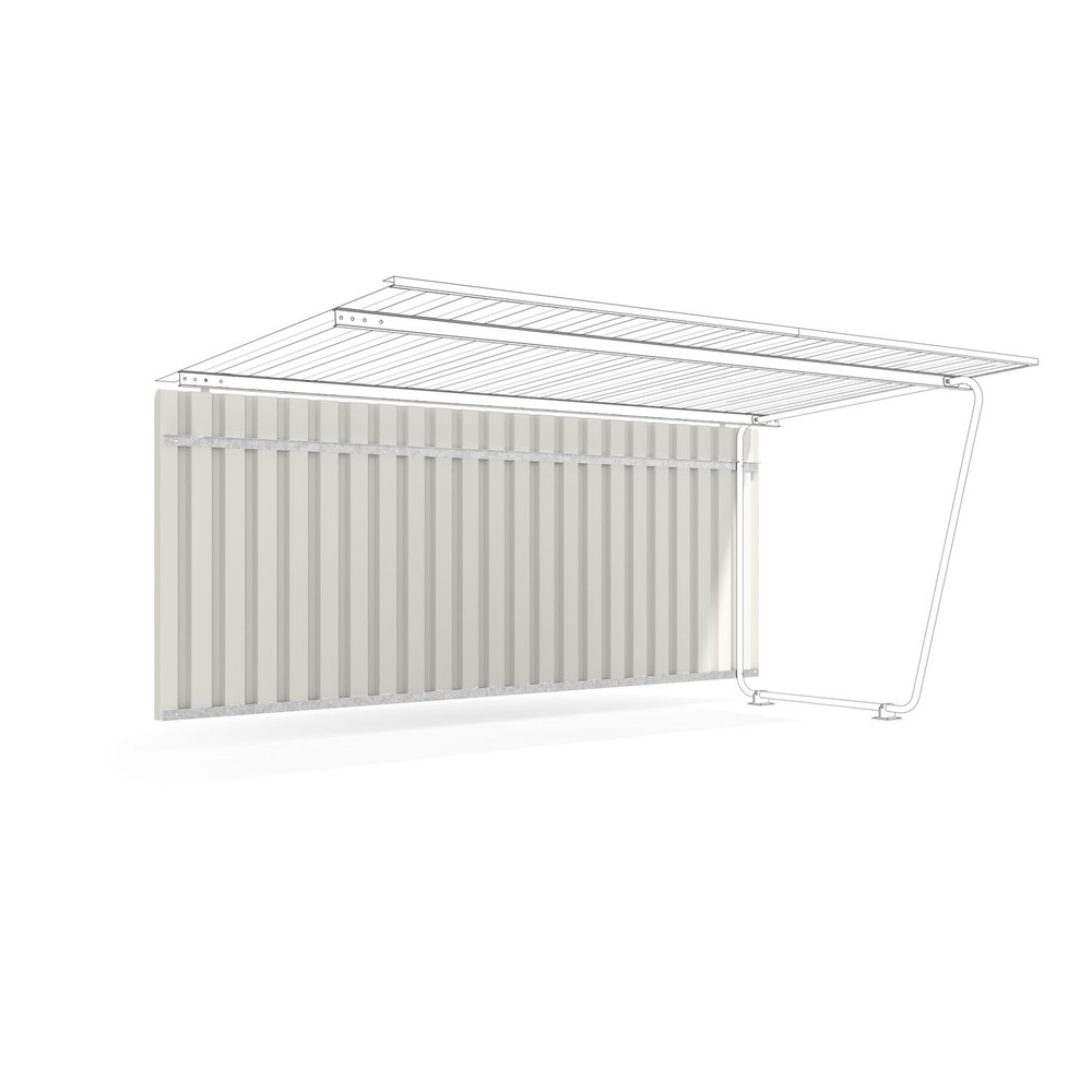 wsm® Überdachung Siegen einseitig Rückwand für Anbaueinheit Produktbild img1 L