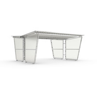 wsm® Überdachung Siegen doppelseitig Grundeinheit Dach Blech Produktbild