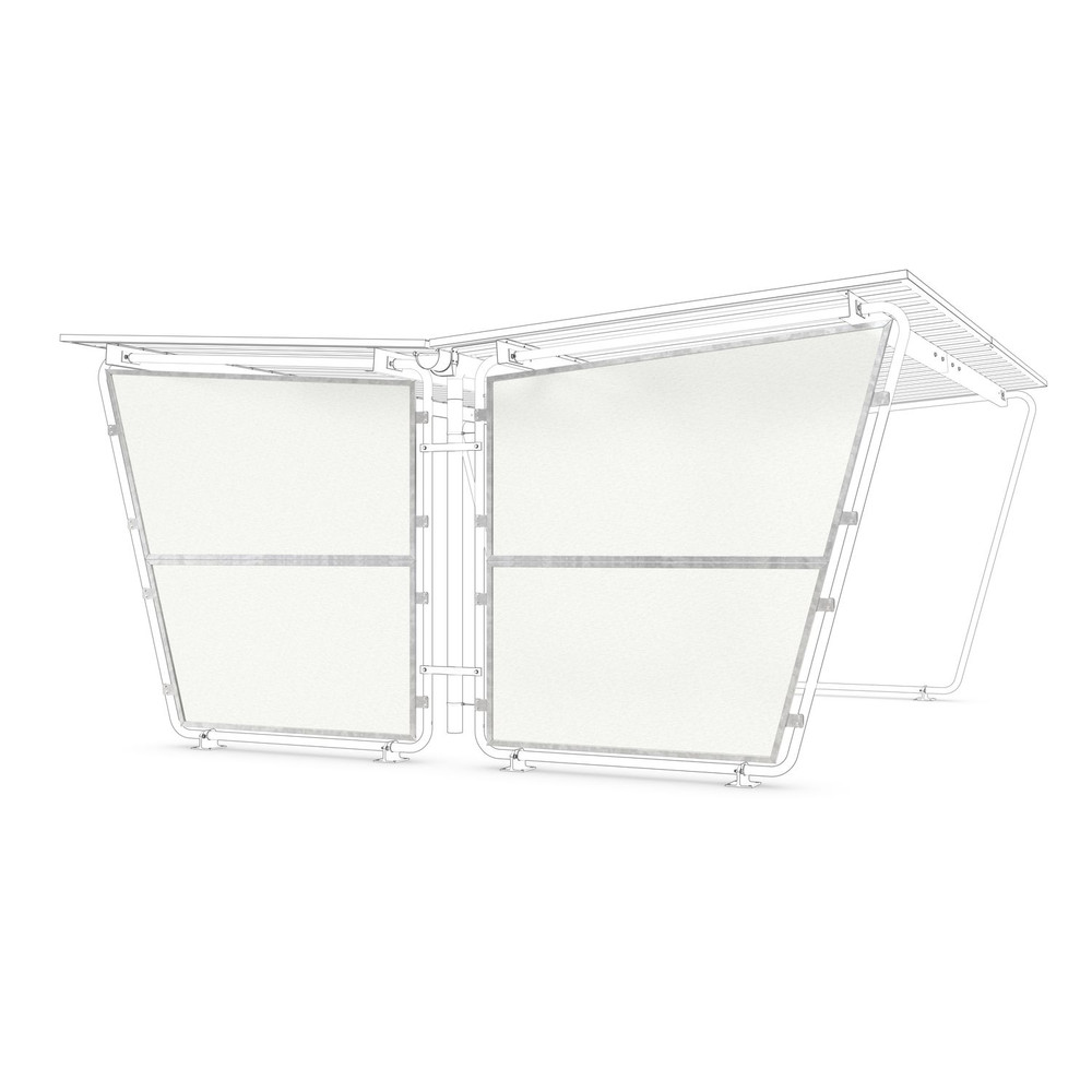 wsm® Überdachung Siegen doppelseitig Seitenwand Polyester Produktbild img1 L