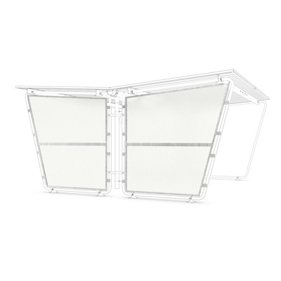 Produktbild von wsm® - Überdachung Siegen doppelseitig Seitenwand Polyester