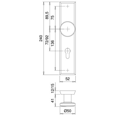 Produktbild von edi - SI-WSG Rondo 8623,LS eck.,12mm,ES0/PZ 72/8,F1,TS 35-45