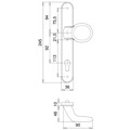 Produktbild von edi - Wechselgarnitur Kronos 1300/2035, LS ov.,PZ92/8,naturfarben