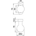 edi Knopf Ares 2033/5020,F1 eloxiert,o. No. Produktbild img2 S