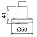 Produktbild von edi - Knopflochteil 7000, 8mm, F2 eloxiert