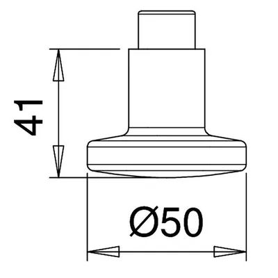 Produktbild von edi - Knopflochteil 7000, 8mm, F2 eloxiert