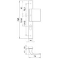 Produktbild von edi - Wechselgarnitur PAN 2312/9203, LS eck,PZ92/8,TS 68-75,naturfarben,o. No.