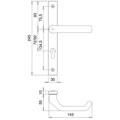 Produktbild von edi - Wechselgarnitur PAN 2312/9203, LS eck,PZ92/8,TS 68-75,naturfarben,o. No.