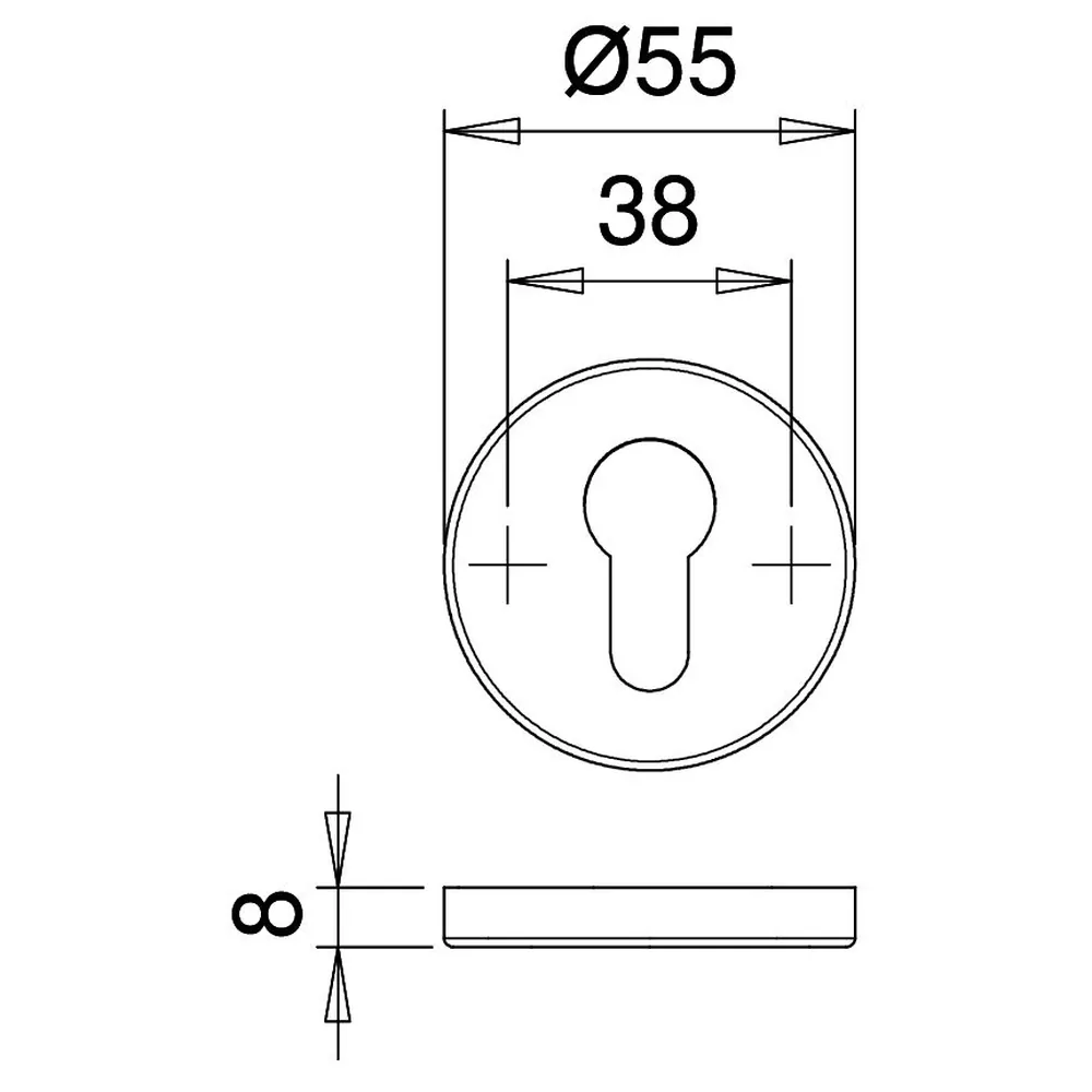 edi Schutzrosetten-Satz 7456,rund,15mm,ES1,ZA/PZ,ER matt,TS65-70 Produktbild img3 L