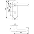 Produktbild von edi - Wechselgarnitur Targa/k FS 5203/0772, KS ov.,PZ72/9,TS 38-58,edelstahl