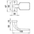 edi Knopf Vesta 1315/1020,F1 eloxiert,o. No. Produktbild img2 S