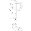 Produktbild von edi - Wechselgarnitur Kronos 2005/1035, LS ov.,PZ92/8,edelstahl