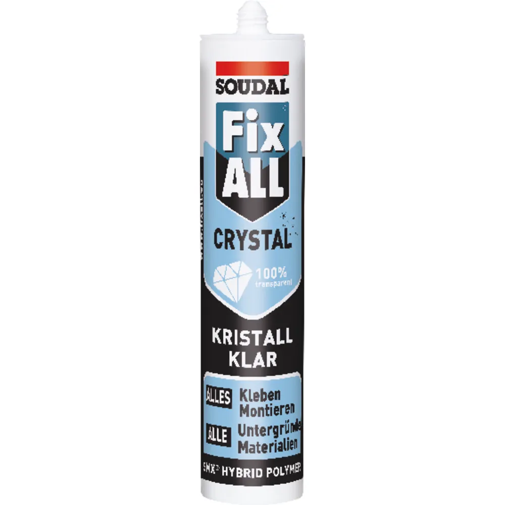 SOUDAL Fix ALL CRYSTAL 290ml glasklar Produktbild img1 L
