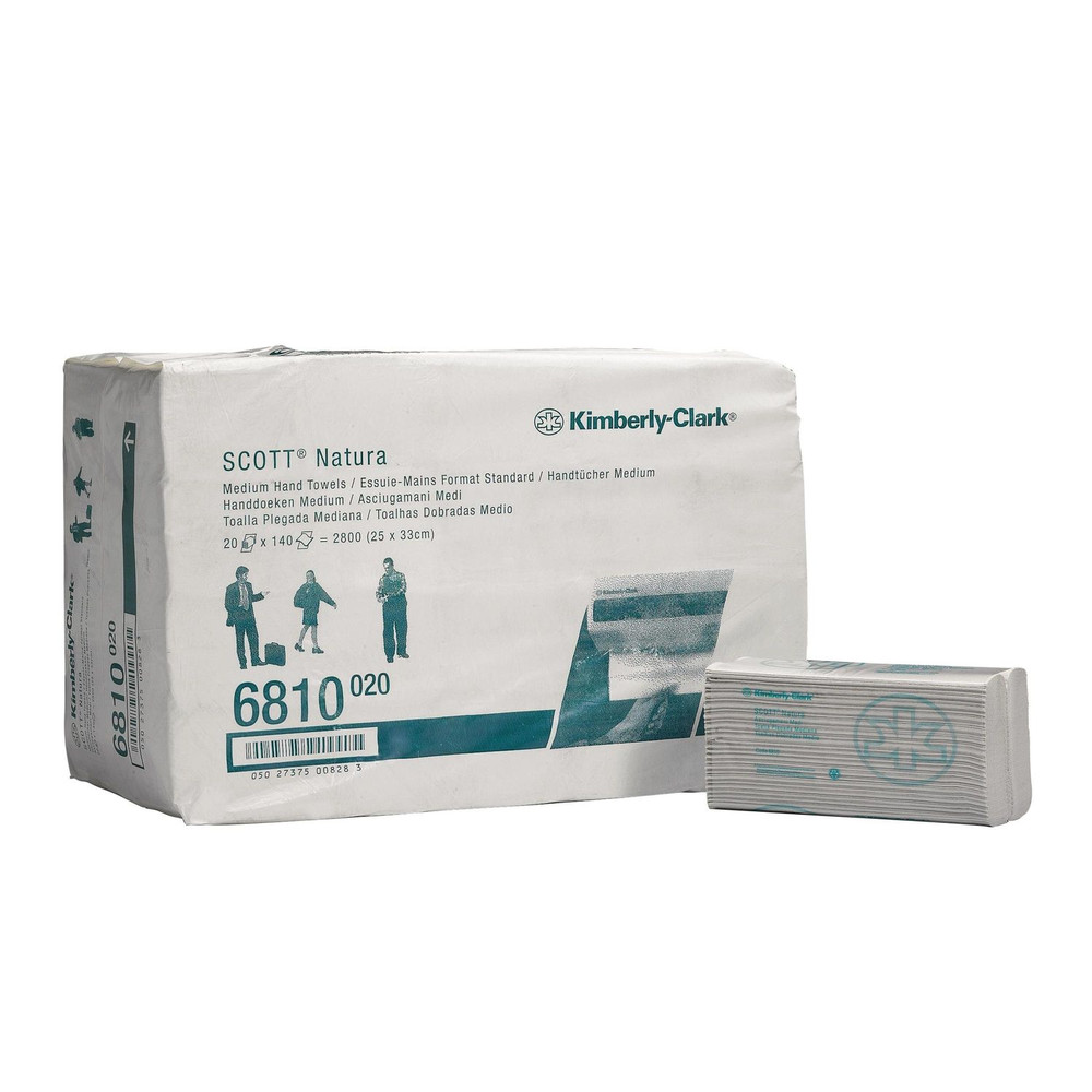 Scott® Handtuchpapier C-Faltung Natura weiß medium 1 VE = 2800 Blatt Produktbild img1 L