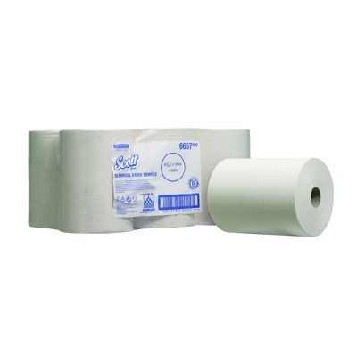 Produktbild von Scott® - Slimroll Handtuchpapierrolle weiß 1-lagig, 165m Rolle, 19,8cm, VE 6 Ro