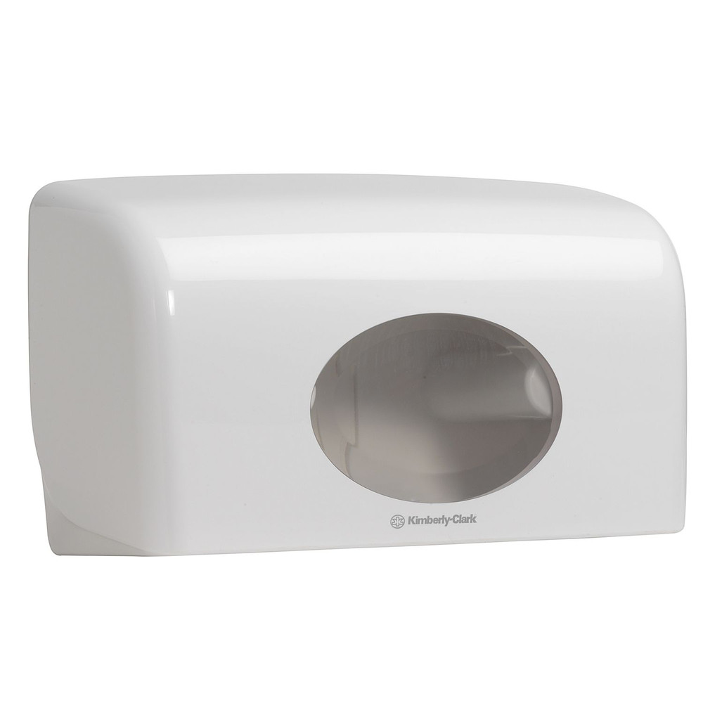 Kimberly-Clark® Toilettenpapierspender Aquarius Kleinrollen weiß, Nr. 6992, 18x29,8x12,8cm Produktbild img1 L