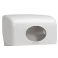 Kimberly-Clark Toilettenpapierspender Aquarius Kleinrollen weiß, Nr. 6992, 18x29,8x12,8cm Produktbild