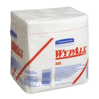 Produktbild von WYPALL® - Wischtücher X80, weiß, 200 Stück