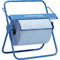 Kimberly-Clark Wandhalter für Wischtuchrollen, Großrolle, Stahlrohr, mobil/immobil, blau Produktbild