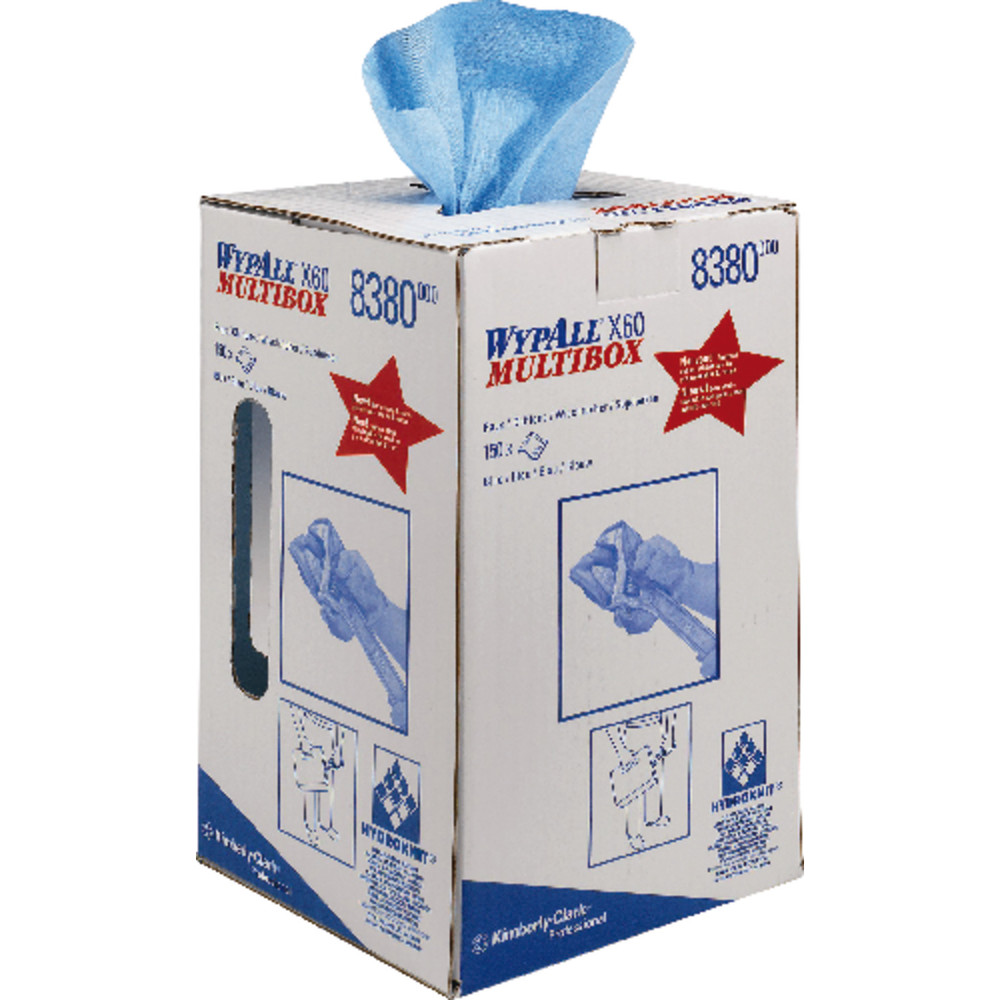 WYPALL® Wischtücher X60 24,5 x 42 cm hellblau 150 Blatt Produktbild img1 L