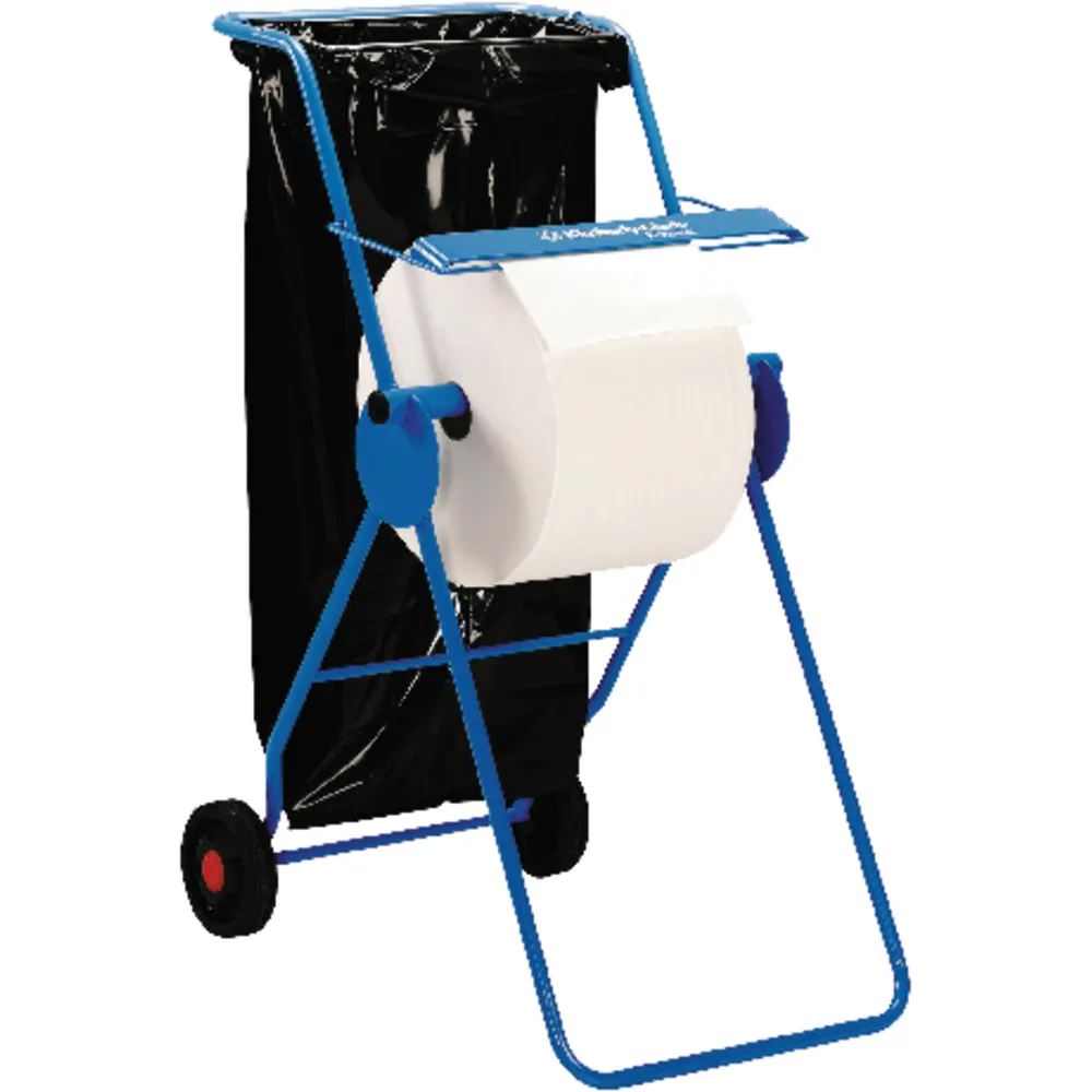 Kimberly-Clark Mobiler Ständer für Wischtuchrollen, Großrolle, Stahl, manuell, blau Produktbild img1 L