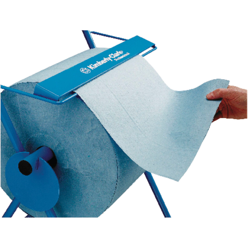 Kimberly-Clark® Mobiler Ständer für Wischtuchrollen, Großrolle, Stahl, manuell, blau Produktbild img2 L