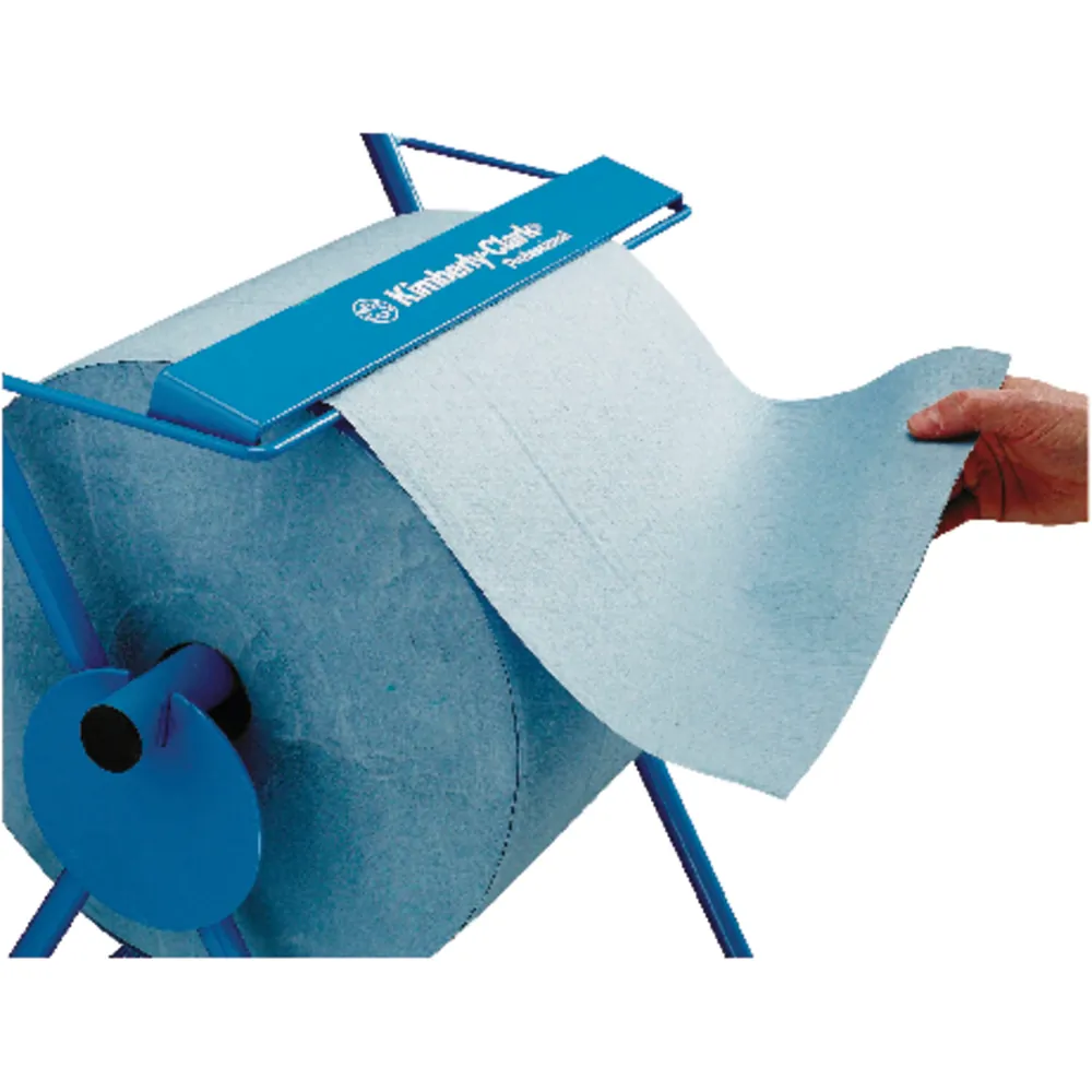 Kimberly-Clark Mobiler Ständer für Wischtuchrollen, Großrolle, Stahl, manuell, blau Produktbild img2 L