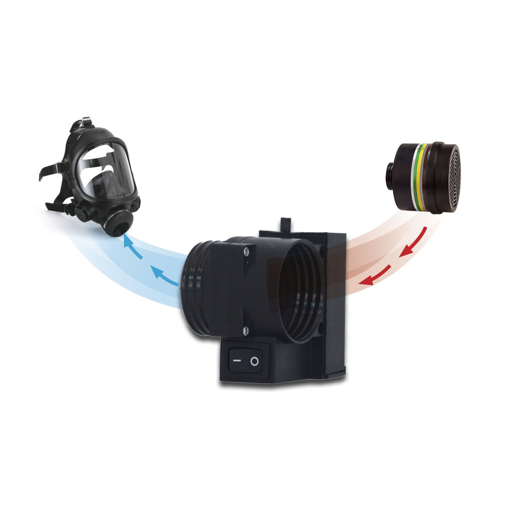 sekur Atemhilfe AIRMATIC, Rundgewinde, schwarz Produktbild img2 L