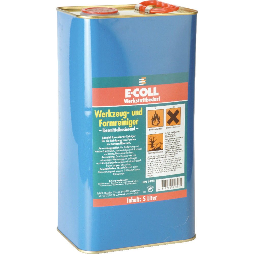 E-COLL Werkzeug- und Formreiniger lösemittelhaltig 5 Liter Kanister Produktbild img2 L