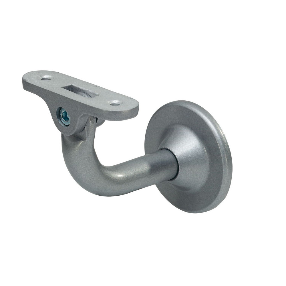 KWS GA-Handlaufstütze, 4513, mit flacher Auflage, Aluminium, silber einbrennlackiert Produktbild img1 L