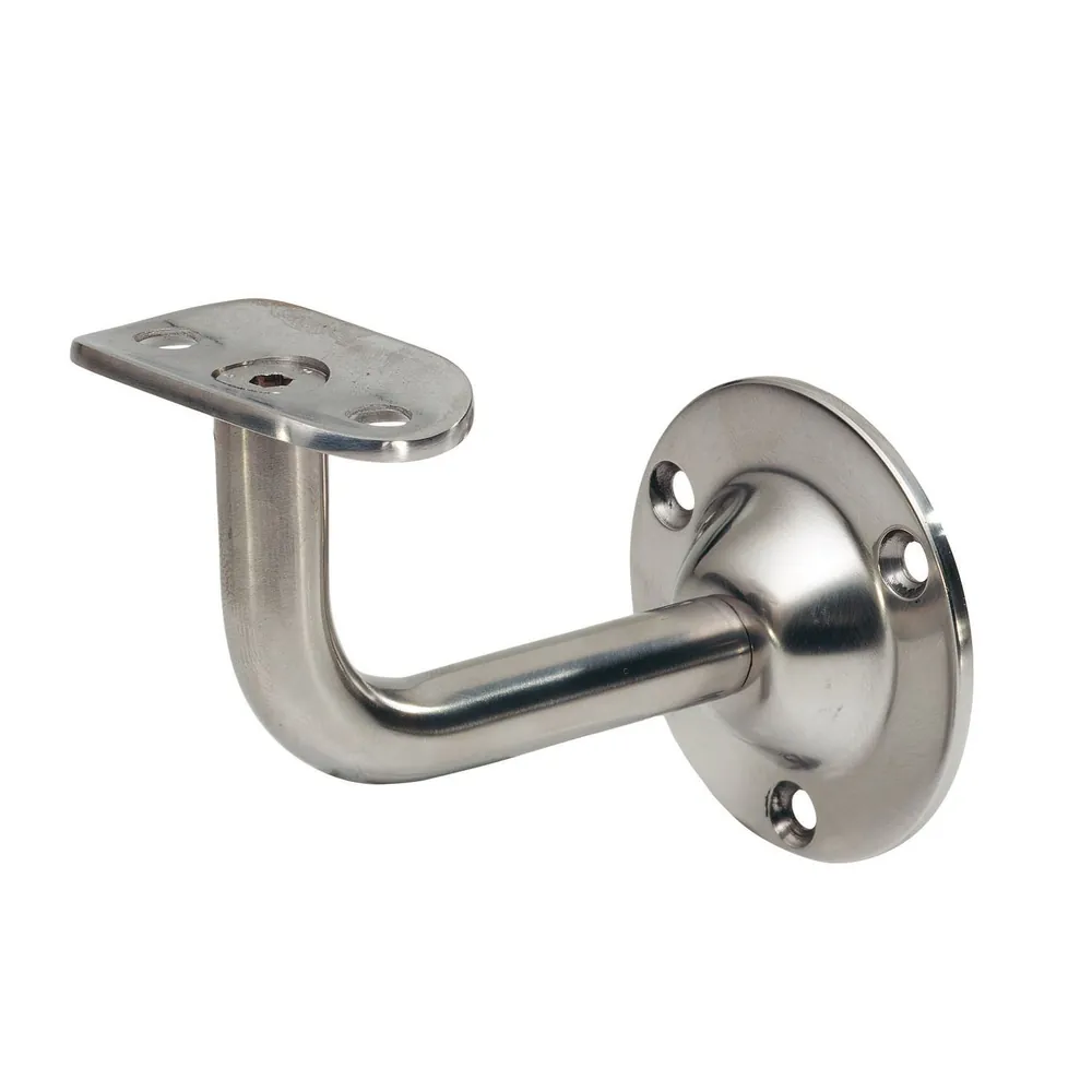 KWS GA-Handlaufstütze, 4525, mit flacher Auflage, Stahl, silber einbrennlackiert Produktbild img1 L