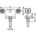 HELM Rollapparat, 391,doppelpaarig,zum Einhängen, für Prof.-Nr.300, Ø 28,L 136, KPG Produktbild img2 S