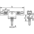 HELM Rollapparat, 391 EL,doppelpaarig,zum Einhängen, für Prof.-Nr.300, Ø 28,L 206 Produktbild img2 S