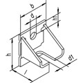 Produktbild von HELM - Schiebetor-Wandwinkel, 404 W,f.Prof.-Nr. 300/400,B 75mm,H 80mm,L 60mm, S