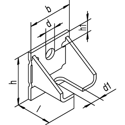 Produktbild von HELM - Schiebetor-Wandwinkel, 404 W,f.Prof.-Nr. 300/400,B 75mm,H 80mm,L 60mm, S