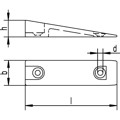 Produktbild von HELM - Schiebetor-Andruckstück, 555, Kunststoff,L 120mm,B 40mm,H 25mm