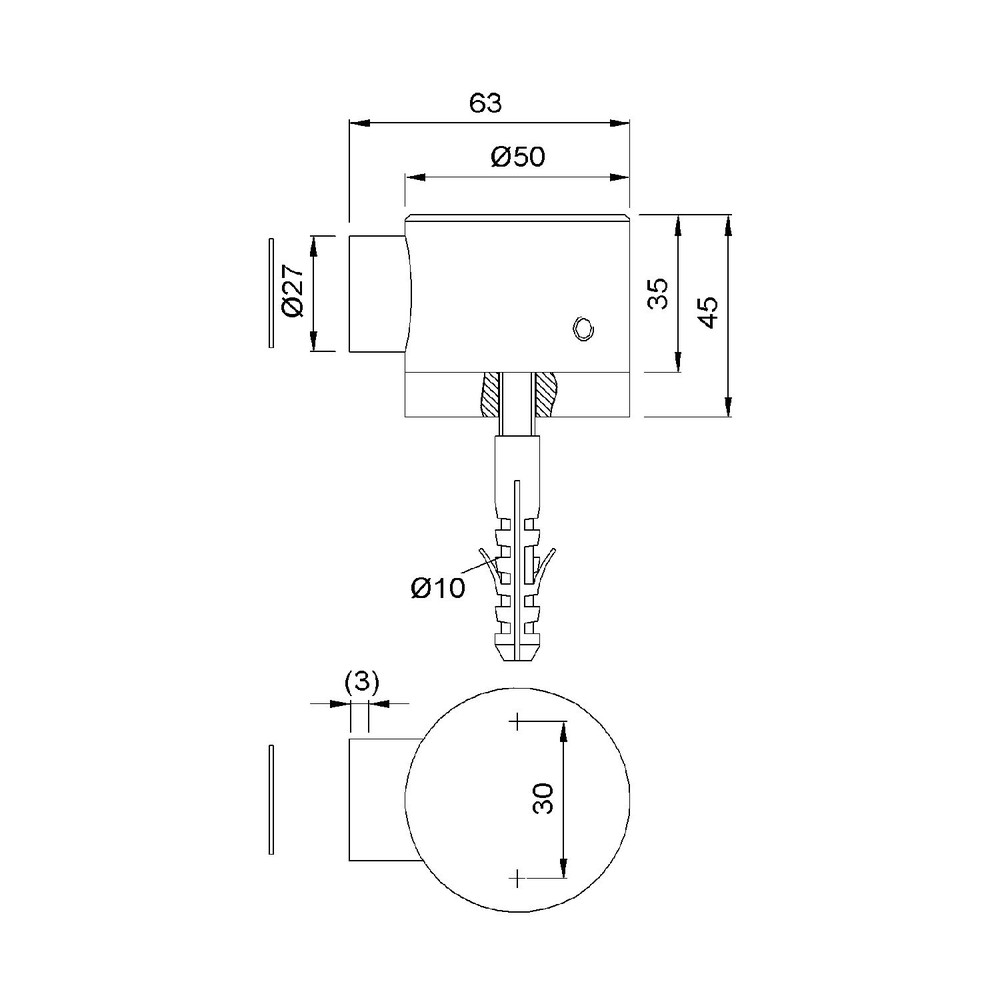 KWS HT-Magnetfeststeller, m.Feder., 1015, Edelst., z.Aufschr., edelstahl geschliffen Produktbild img2 L