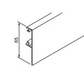 Produktbild von HELM - OT-Clipsblende, für Laufprofil, 2100mm, edelstahloptik eloxiert