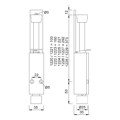 Produktbild von KWS - OT-Türfeststeller, mit Tretbolzen, Hub 60mm, 1222, silberfarbig einbrennl