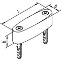 Produktbild von HELM - OT-Führungsgleiter, 316,B 19,5mm,H 19,5mm,T 19,5mm, Kunststoff unbehande