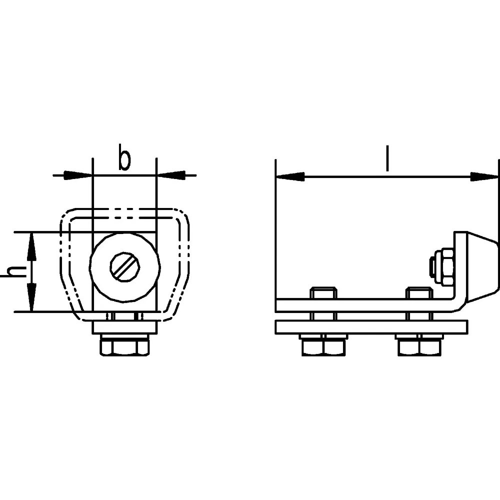 HELM Schiebetor-Schienenstopper,1300 P,Stahl galvanisch verzinkt Produktbild img2 L