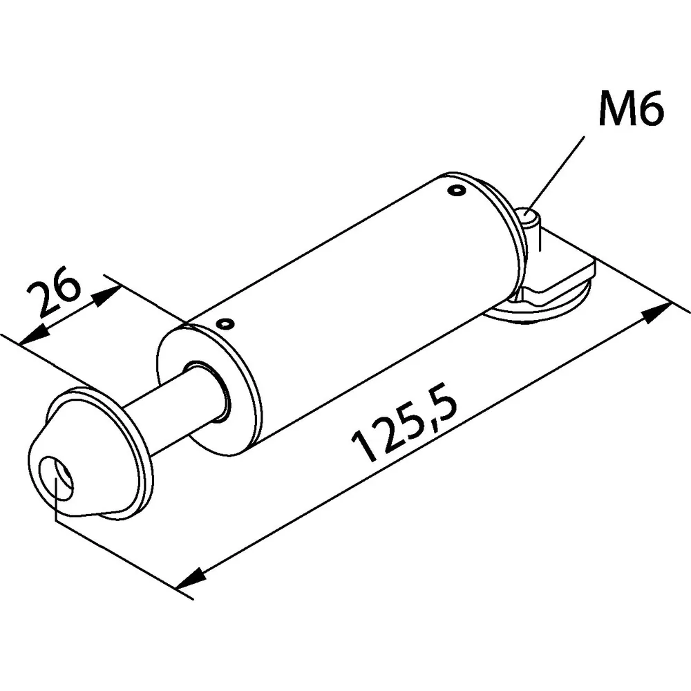 HELM OT-Türausst.,Modul.Konzept 80,für Schiebetür,ER-KF, edelstahl,Wandtaschenmontage Produktbild img2 L