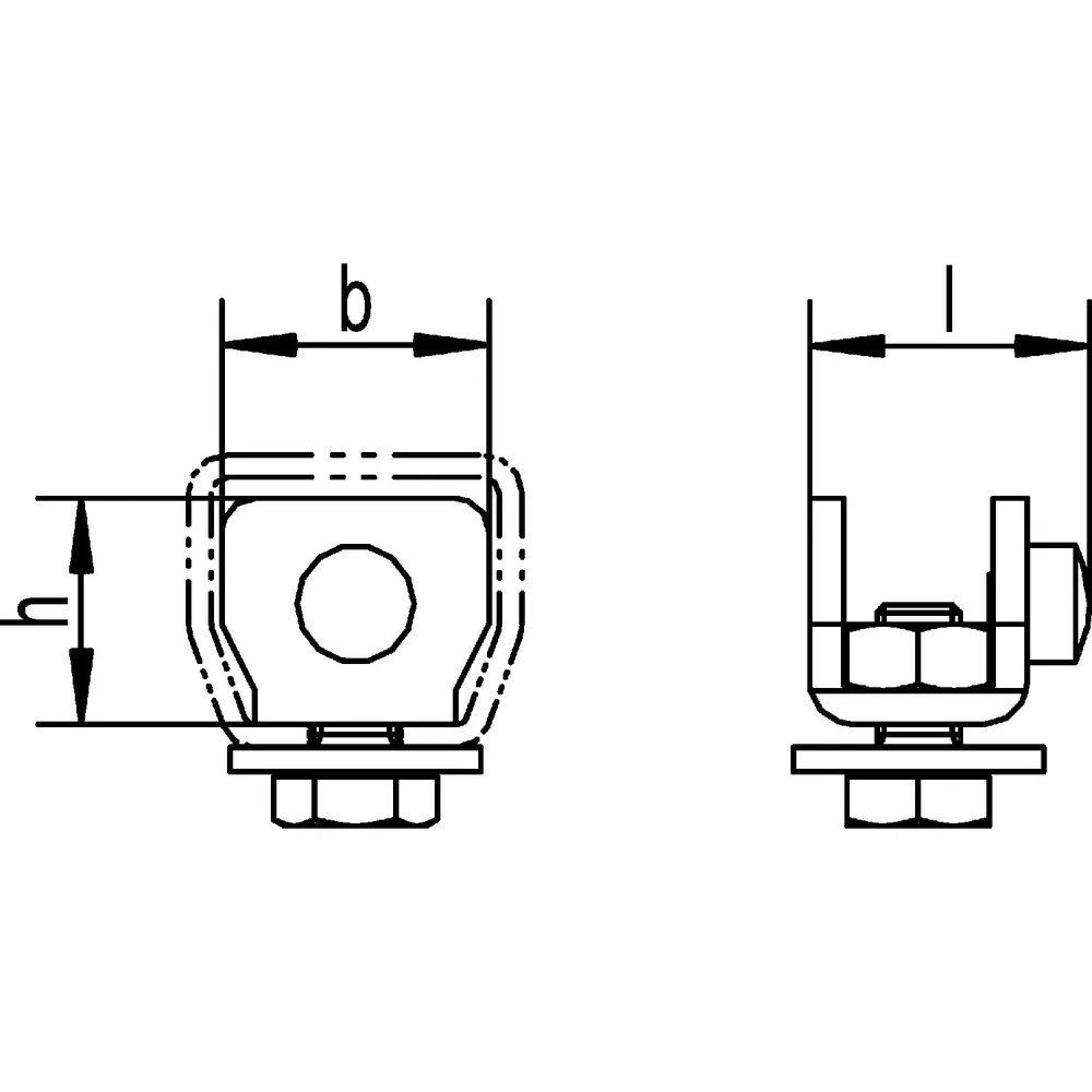 HELM Schiebetor-Schienenstopper,300 P,Stahl galvanisch verzinkt Produktbild img2 L