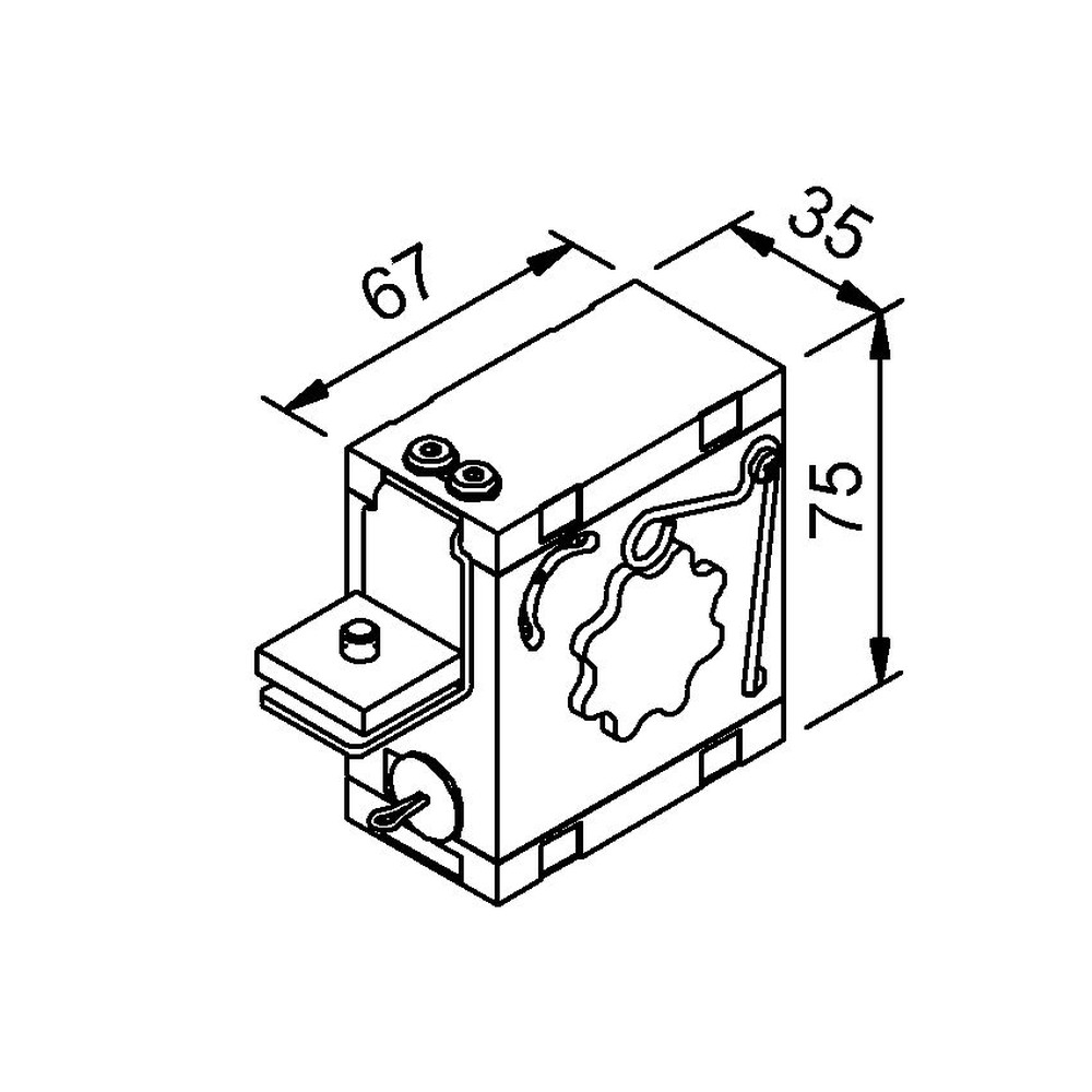 HELM OT-Dämpfer, SmartClose FG 80, mit Zubehör, Aluminium, 1-flg. Produktbild img2 L