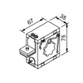 Produktbild von HELM - OT-Dämpfer, SmartClose FG 80, mit Zubehör, Aluminium, 1-flg.