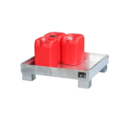 Produktbild von BAUER - Auffangwanne ohne Gitterrost 900 x 800 x 220mm verzinkt